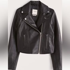 Abercrombie Vegan Leather Moto Jacket